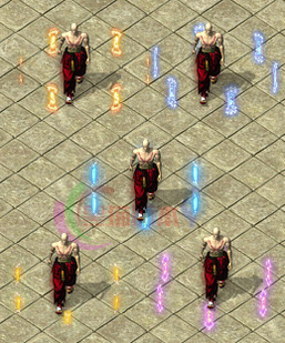 260318-A05传奇狂暴脚底旋转特效 人物旋转光环特效素材