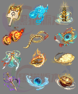 251121-B8西游神器 传奇四格首饰高清素材