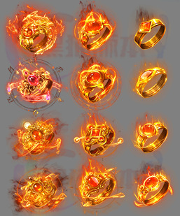 251129-B15摩罗大帝指环首饰素材 传奇首饰高清素材