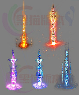 260312-B11传奇高清光柱素材