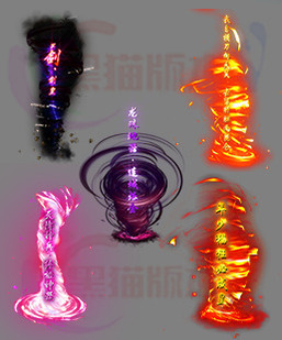 260319-B15传奇光柱高清素材