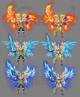 251201-B30男女三职业分体剑甲剑甲 传奇剑甲高清素材