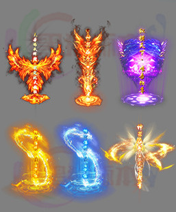 260319-B12传奇光柱高清素材