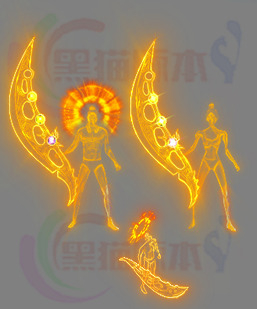 251118-A7黄金元神 传奇特效高清一体时装素材