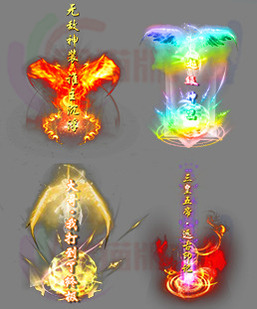 260312-B33传奇高清光柱素材