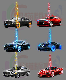 260317-B15传奇名车光柱高清素材