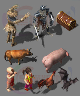 251230-A4怪物 传奇怪物高清素材