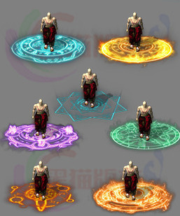 260318-A06传奇星阵法阵光环特效素材