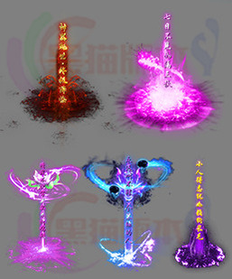 260318-B19传奇光柱高清素材