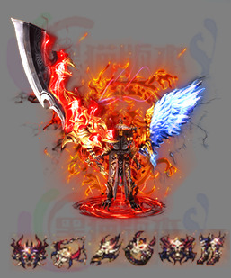 传奇素材 251111-A61-单职业单男剑甲带首饰素材