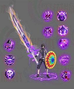 传奇素材 传奇剑甲素材 复古单职业高清素材 241106-A8剑甲分体